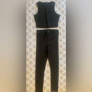 Bershka Olive Stretch Set size S